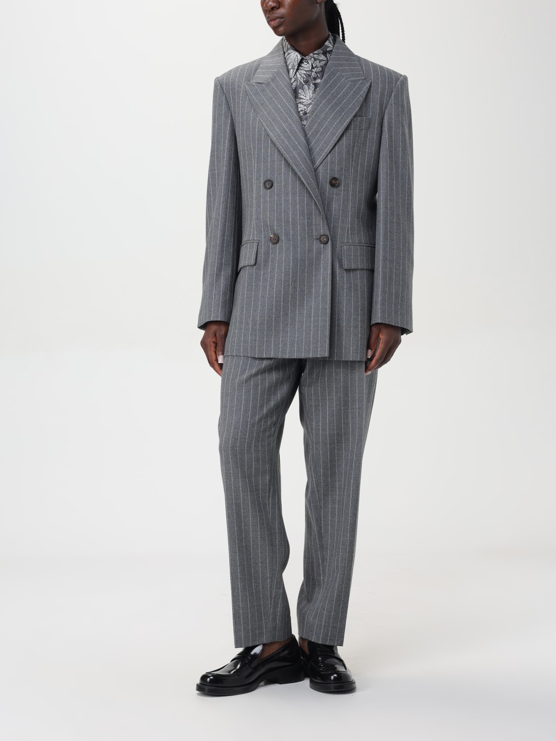 BRUNELLO CUCINELLI 블레이저: 블레이저 여성 Brunello Cucinelli, 그레이 - Img 2