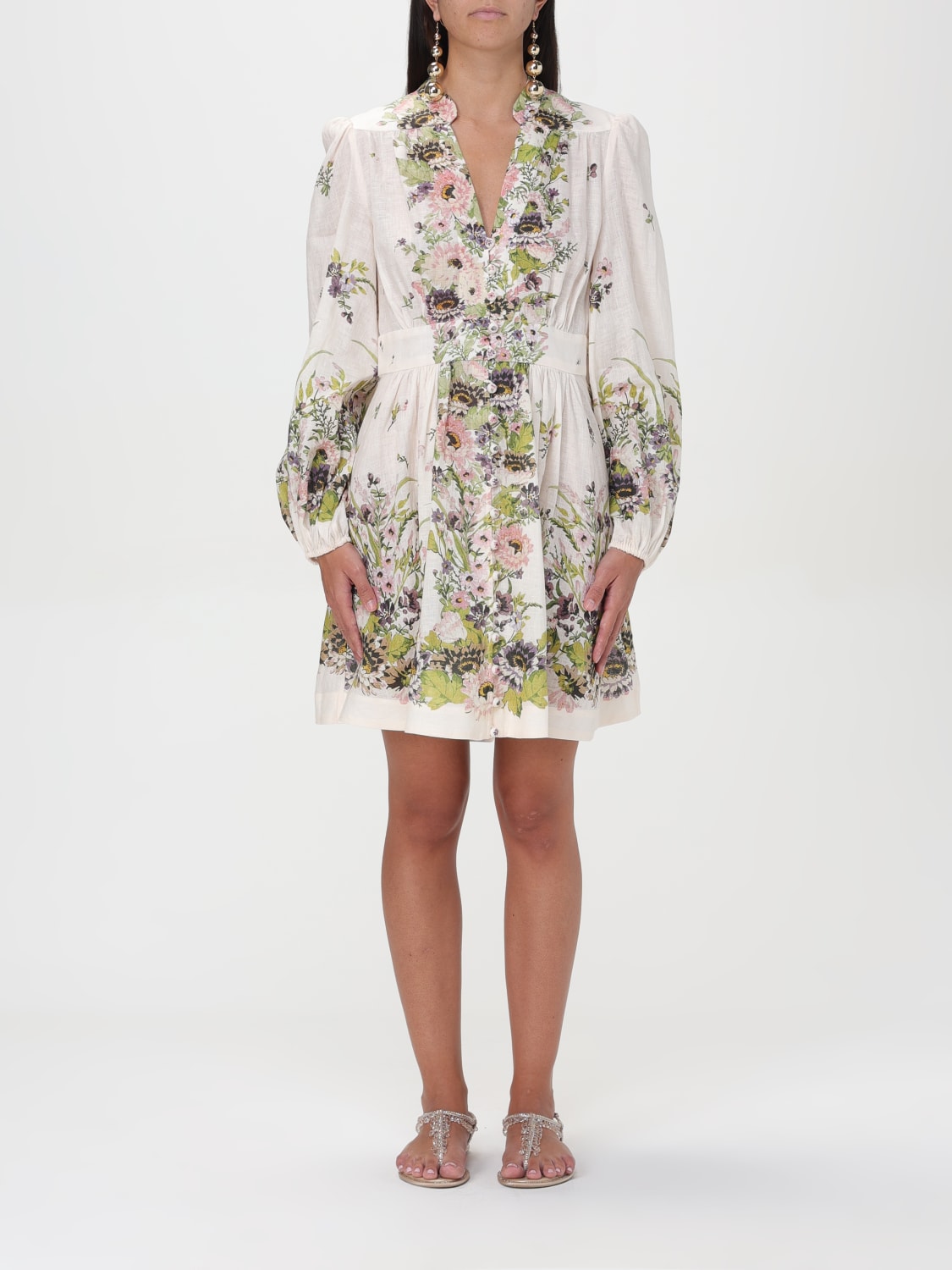 ZIMMERMANN DRESS: Dress woman Zimmermann, Cream - Img 1