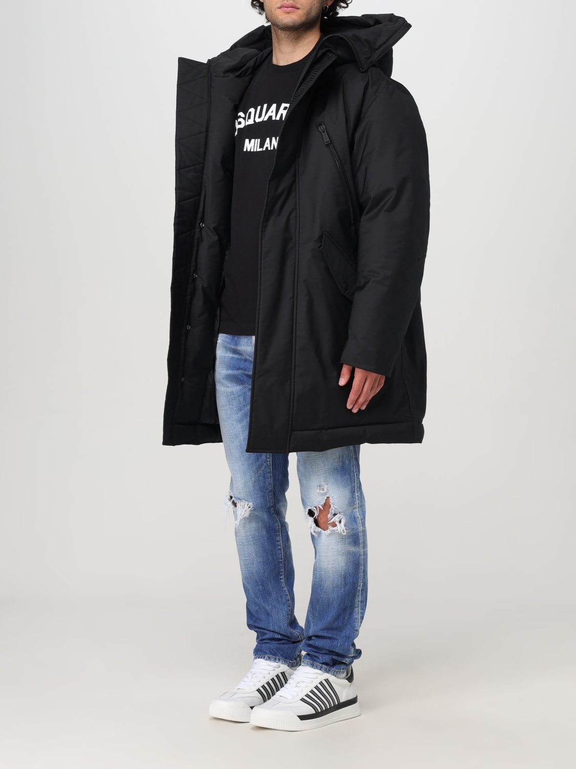 DSQUARED2 JACKET: Coat men Dsquared2, Black - Img 4