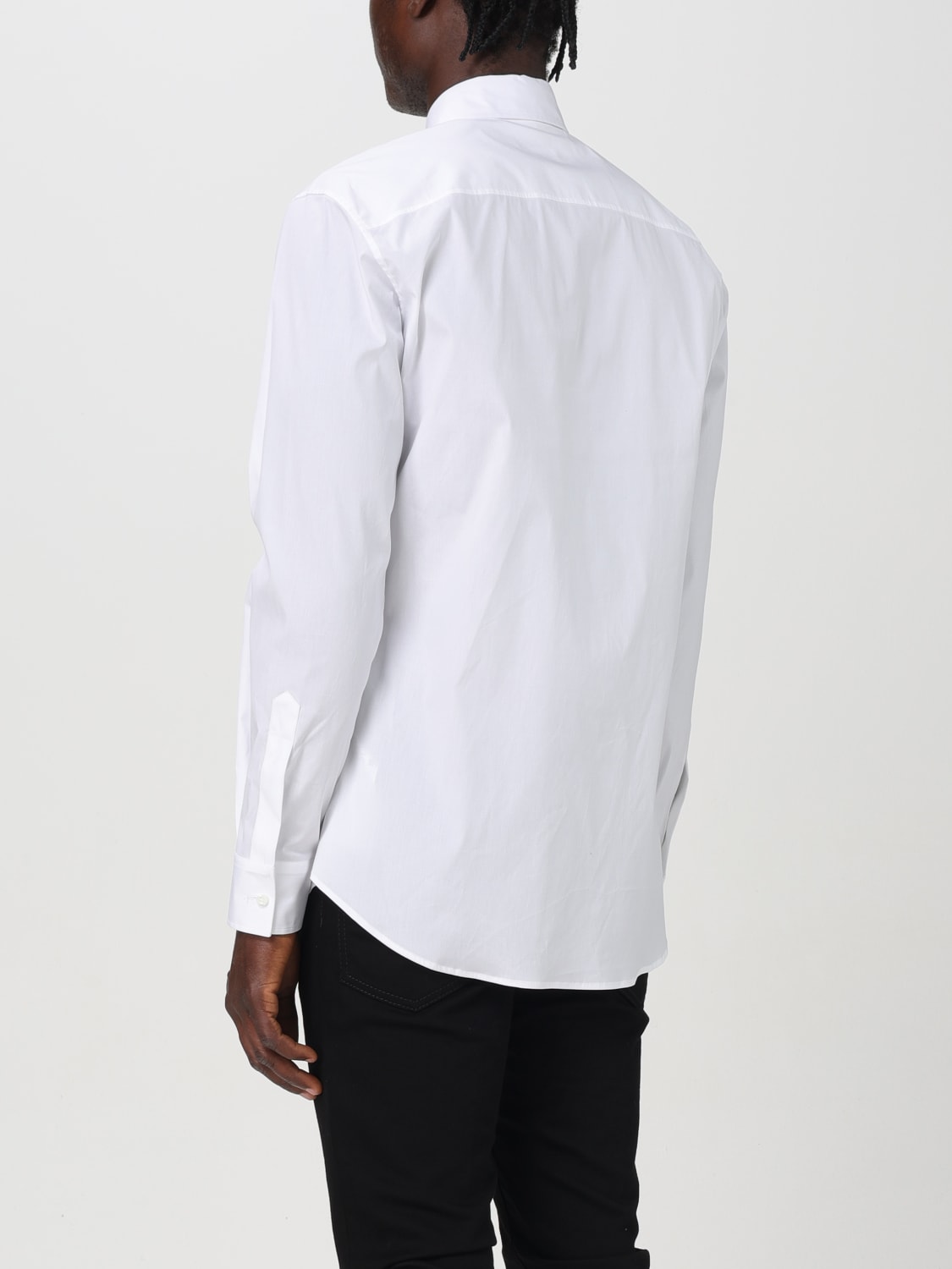 DSQUARED2 CAMICIA: Camicia classica di cotone Dsquared2, Bianco - Img 2