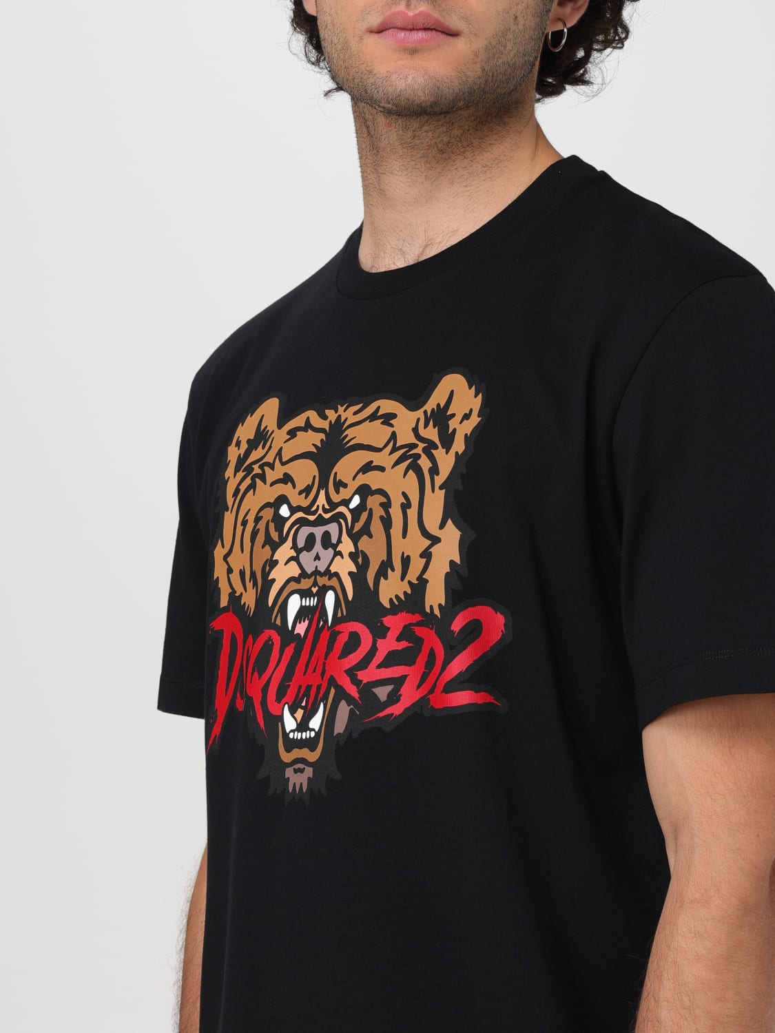 DSQUARED2 T-SHIRT: T-shirt men Dsquared2, Black - Img 3