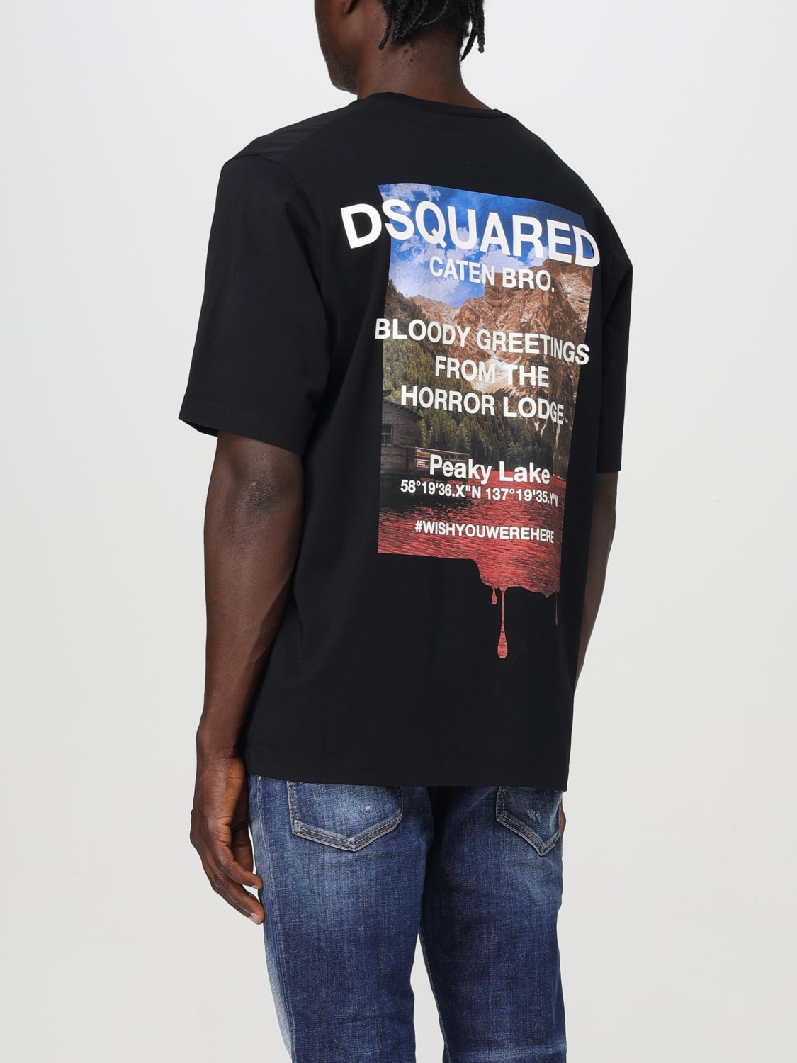 DSQUARED2 T-SHIRT: T-shirt men Dsquared2, Black - Img 2