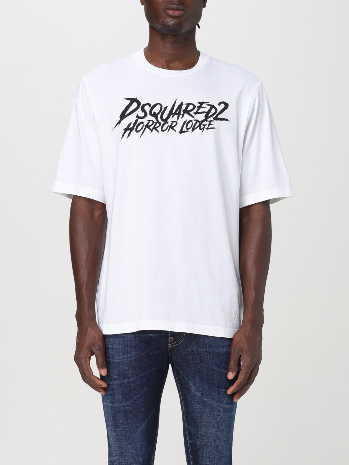 Giglio T-shirt con stampa grafica posteriore Dsquared2