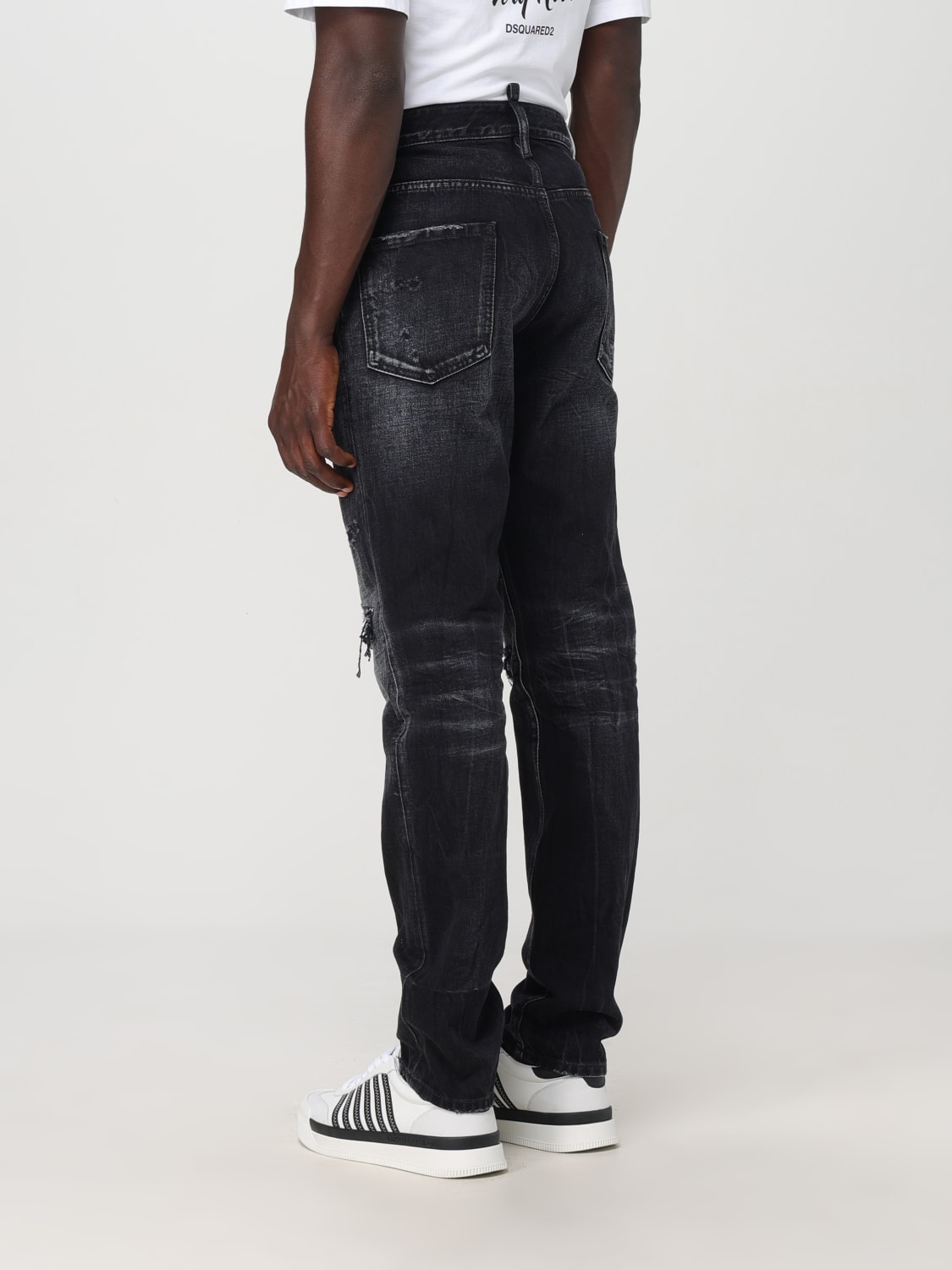 DSQUARED2 JEANS: Jeans men Dsquared2, Black - Img 2