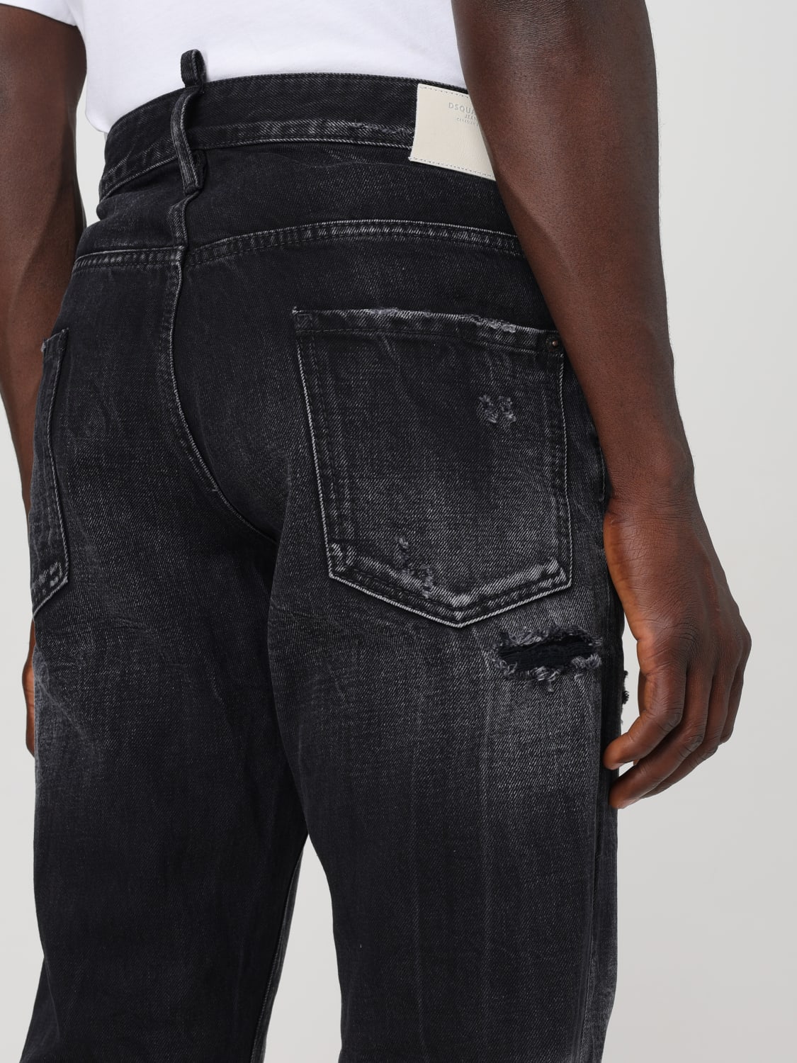 DSQUARED2 JEANS: Jeans men Dsquared2, Black - Img 3