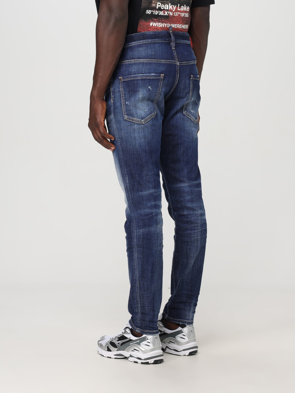 DSQUARED2 JEANS: Jeans homme Dsquared2, Bleu Marine - Img 2