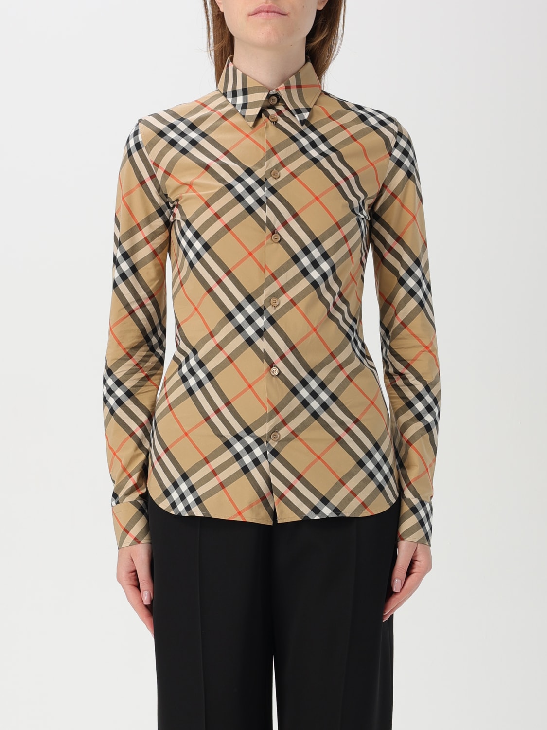 BURBERRY SHIRT: Shirt woman Burberry, Sand - Img 1