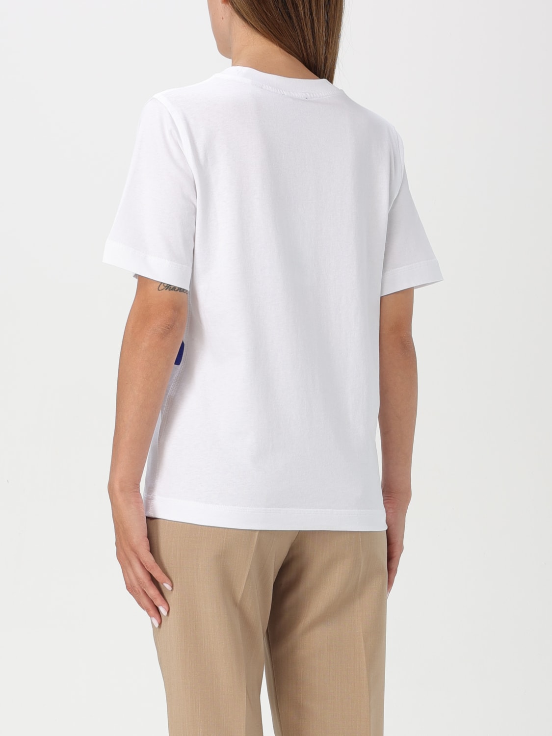 BURBERRY Tシャツ: Tシャツ レディース Burberry, ホワイト - Img 3