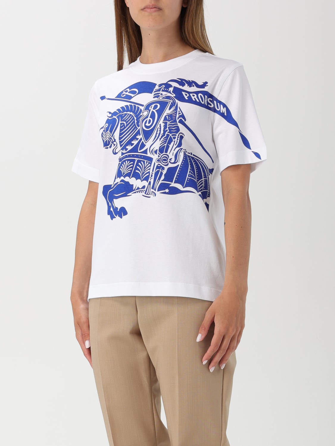 BURBERRY Tシャツ: Tシャツ レディース Burberry, ホワイト - Img 4