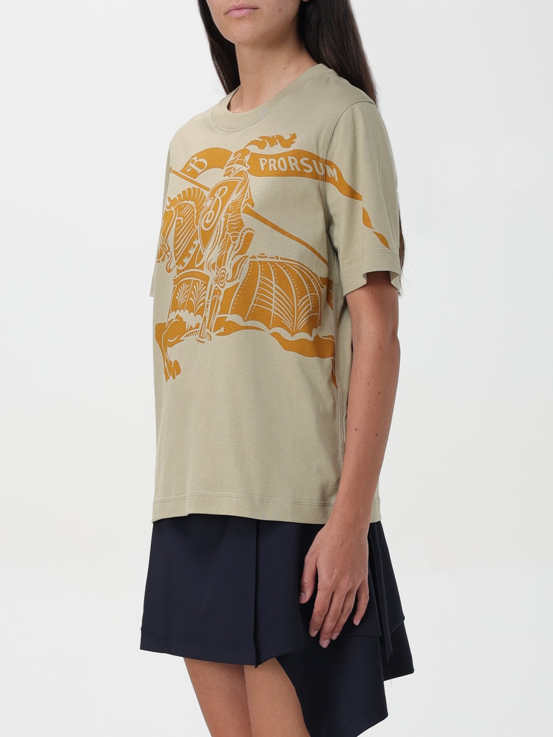 BURBERRY T-SHIRT: T-shirt woman Burberry, Ocher - Img 4