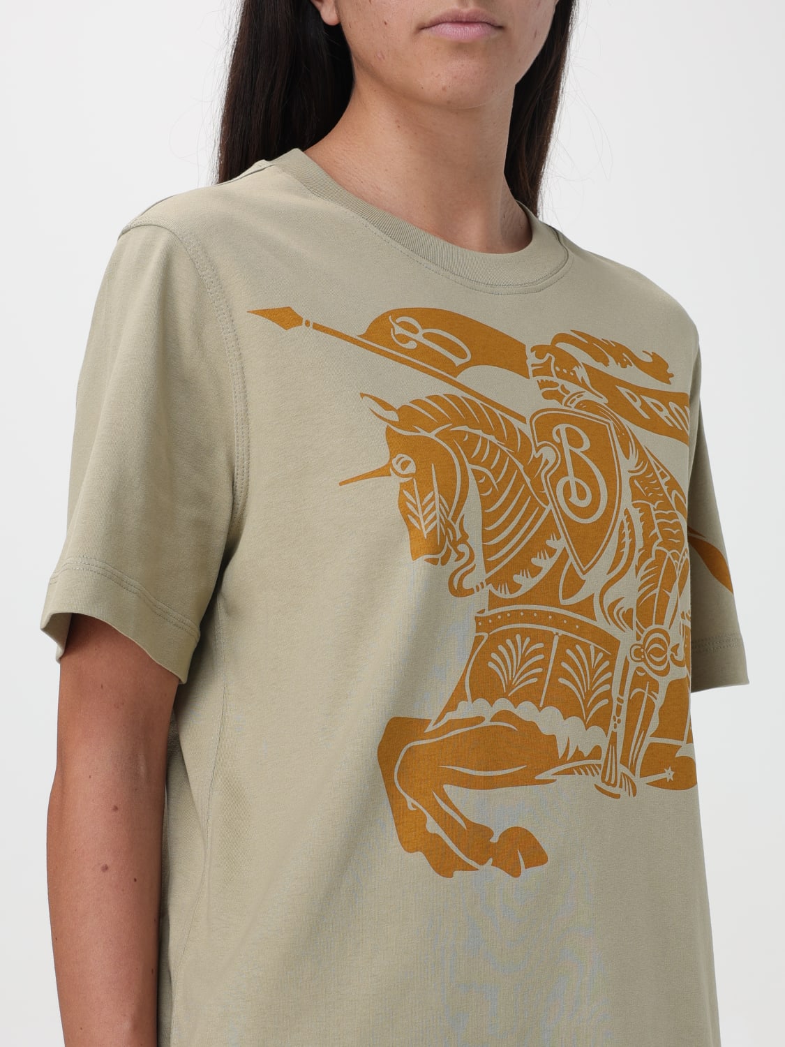 BURBERRY T-SHIRT: T-shirt woman Burberry, Ocher - Img 5