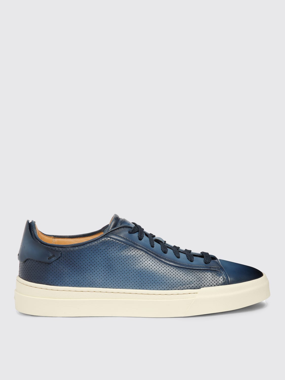 SANTONI SNEAKERS: Sneakers men Santoni, Blue - Img 1