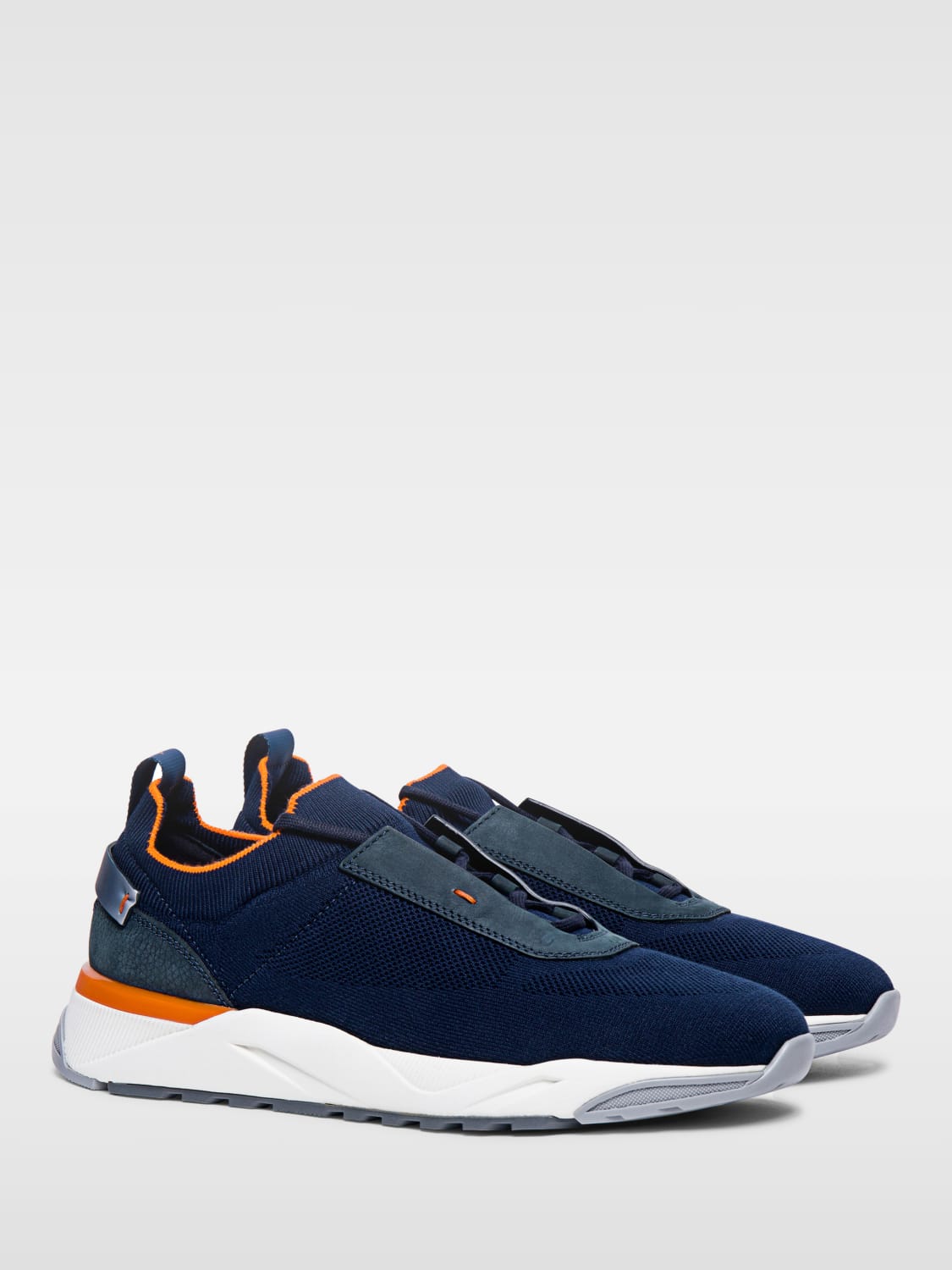 SANTONI SNEAKERS: Sneakers men Santoni, Blue - Img 2