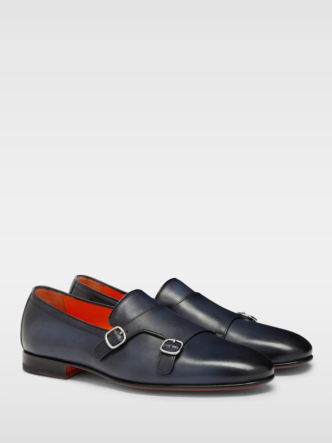 SANTONI MOCASINES: Zapatos hombre Santoni, Azul Oscuro - Img 2