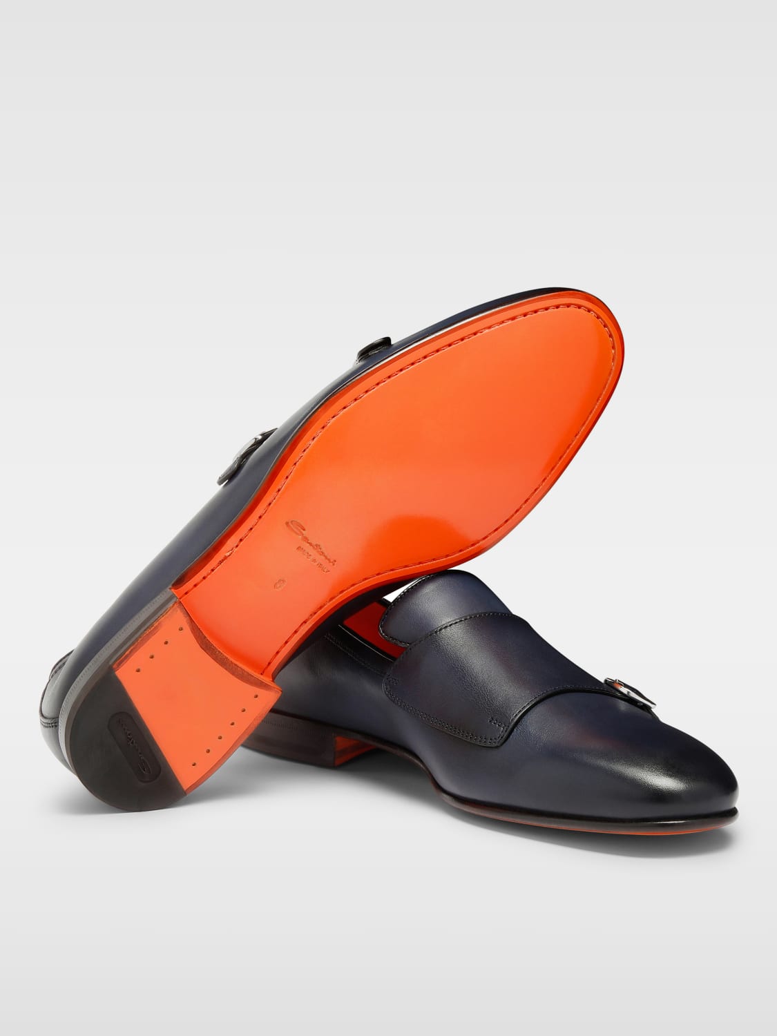 SANTONI MOCASINES: Zapatos hombre Santoni, Azul Oscuro - Img 3