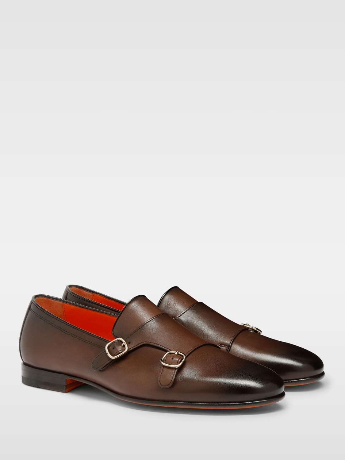 SANTONI MOCASSINS: Chaussures homme Santoni, Marron - Img 2