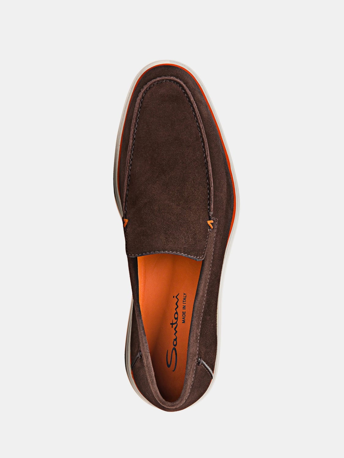 SANTONI LOAFERS: Shoes men Santoni, Brown - Img 3