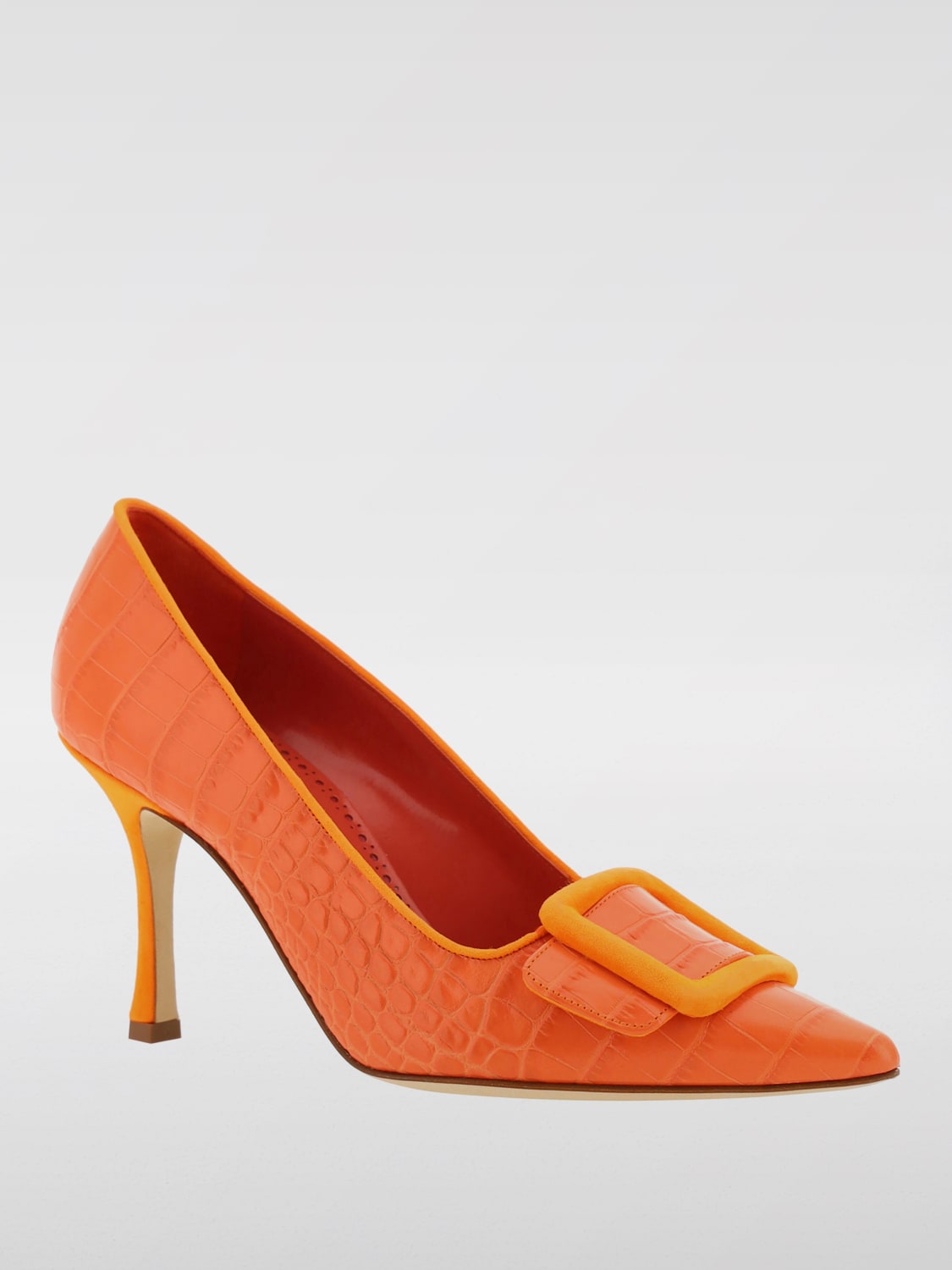 MANOLO BLAHNIK PUMPS: Shoes woman Manolo Blahnik, Orange - Img 2