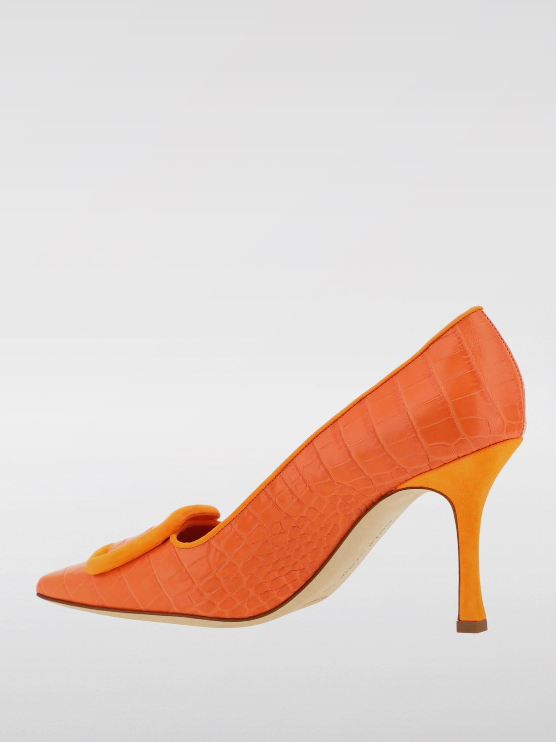 MANOLO BLAHNIK PUMPS: Shoes woman Manolo Blahnik, Orange - Img 3