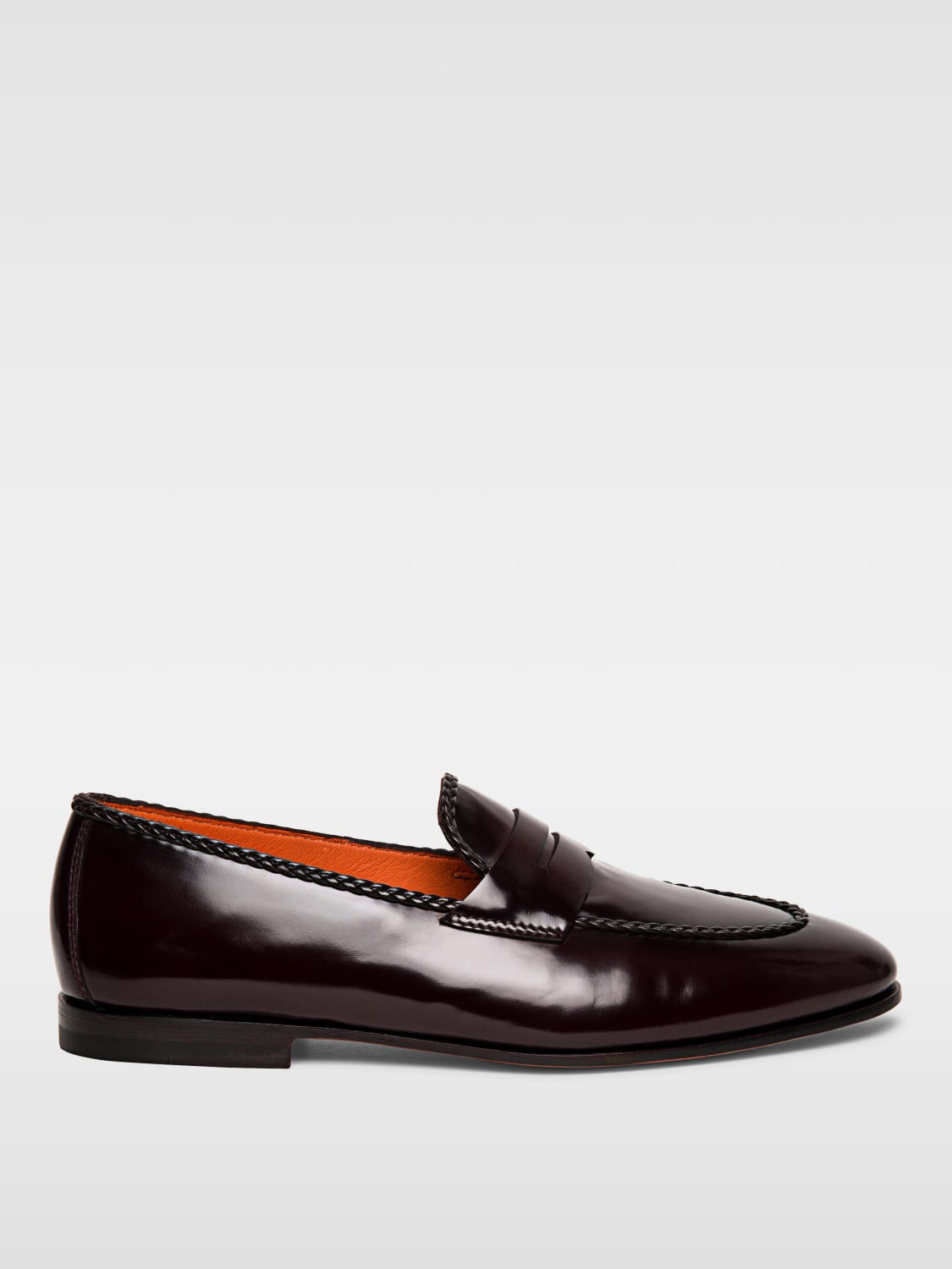 SANTONI LOAFERS: Shoes men Santoni, Burgundy - Img 1