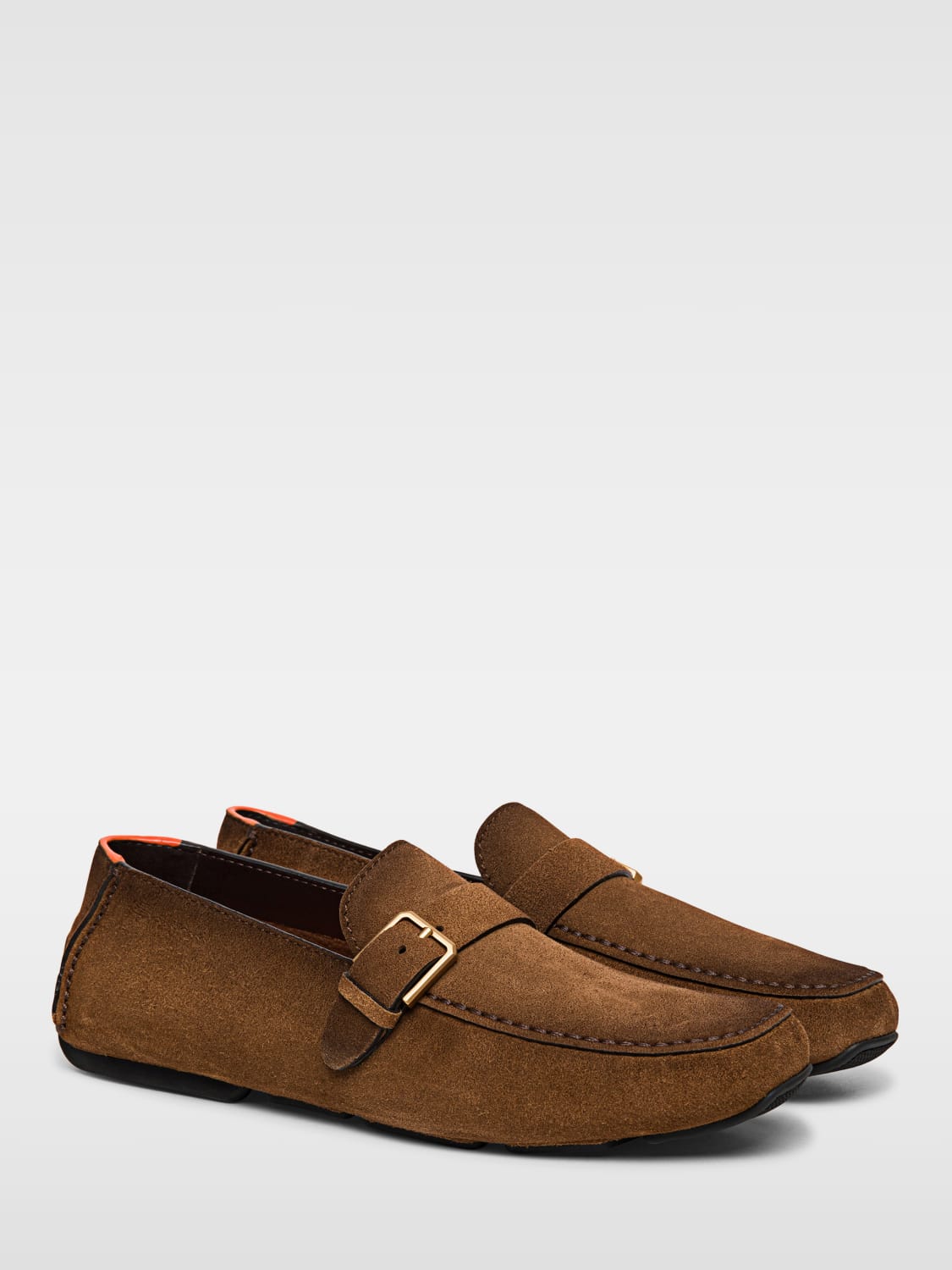 SANTONI LOAFERS: Shoes men Santoni, Brown - Img 2