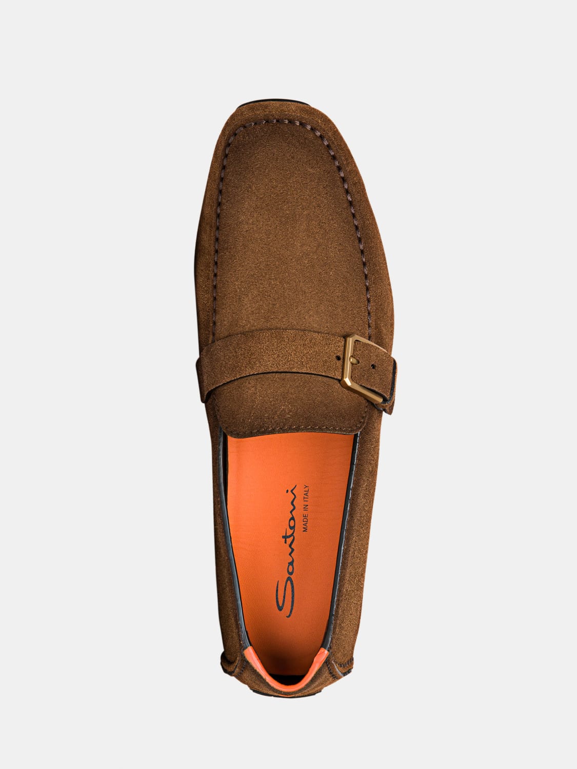 SANTONI LOAFERS: Shoes men Santoni, Brown - Img 4