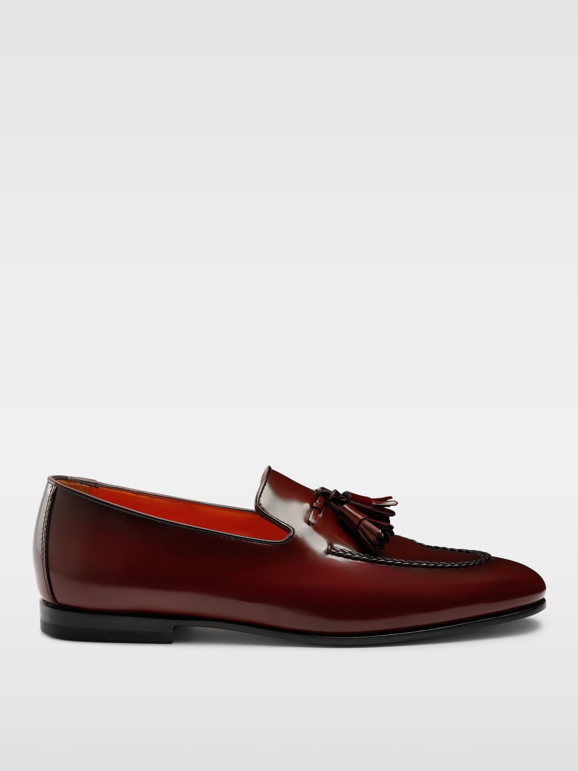 SANTONI ローファー: シューズ メンズ Santoni, レッド - Img 1