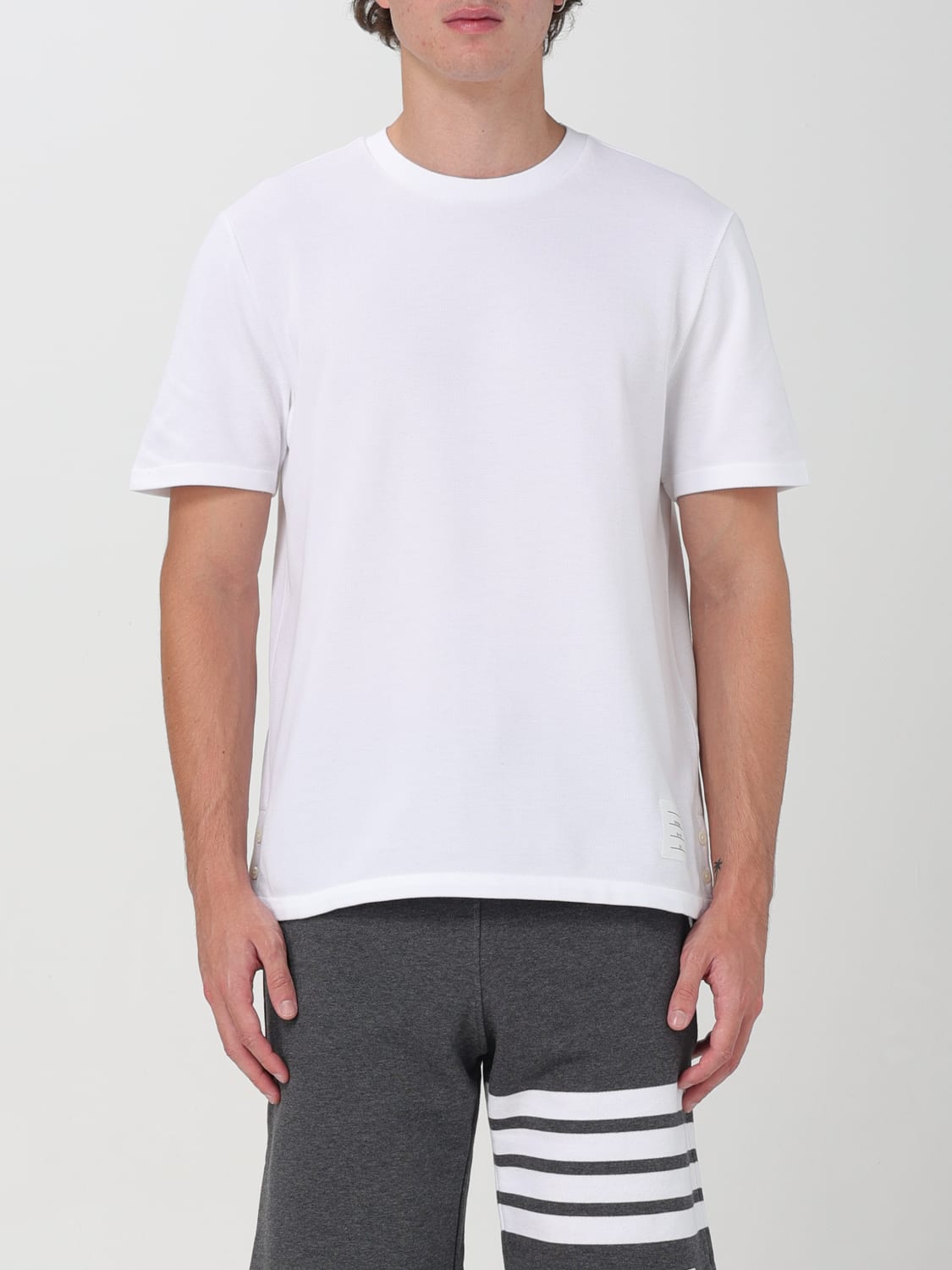 Giglio T-shirt basic di cotone Thom Browne