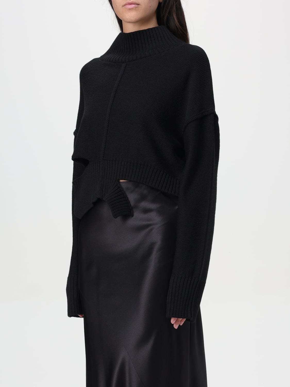 MM6 MAISON MARGIELA SWEATER: Sweater woman Mm6 Maison Margiela, Black - Img 4