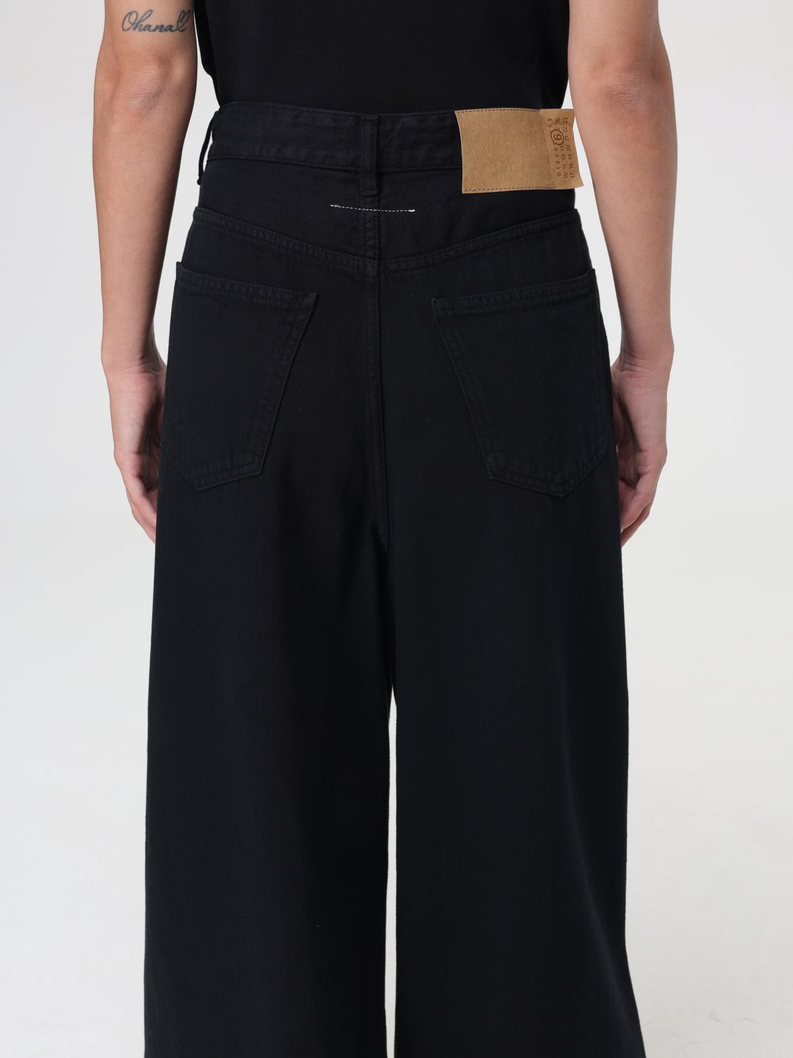 MM6 MAISON MARGIELA JEANS: Jeans woman Mm6 Maison Margiela, Black - Img 5