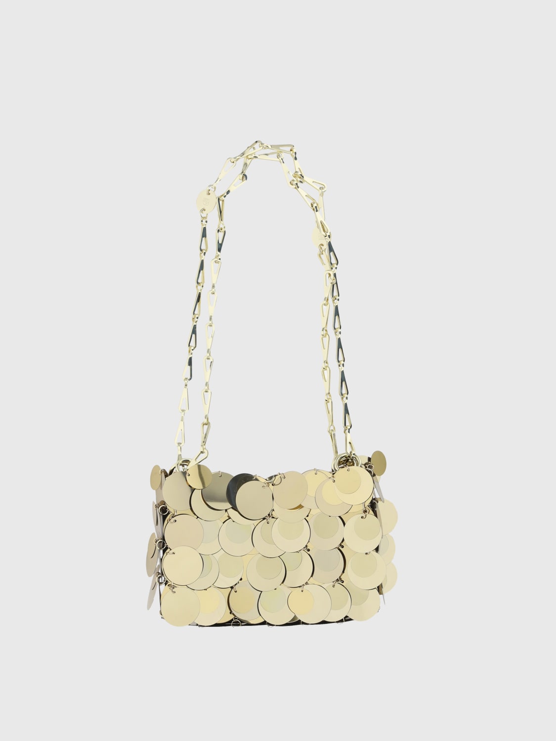 RABANNE MINI BAG: Shoulder bag woman Rabanne, Gold - Img 2