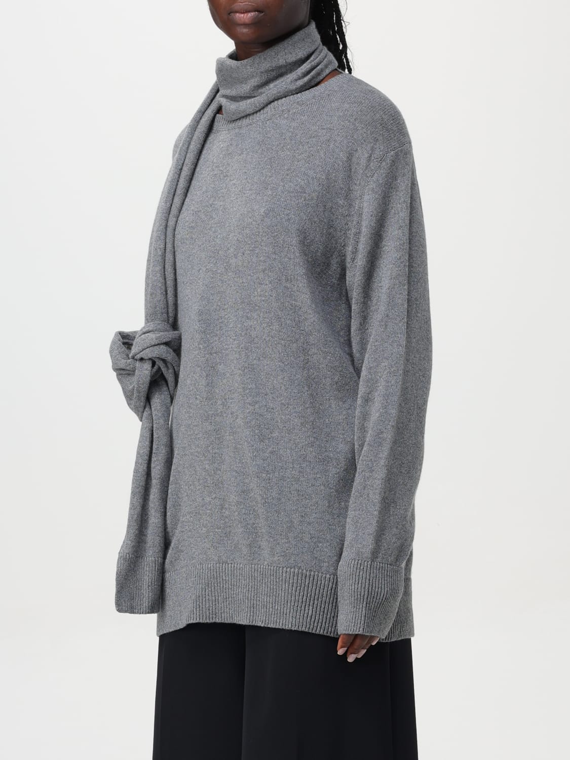 STELLA MCCARTNEY MAGLIA: Maglia con fusciacca Stella McCartney, Grigio - Img 4