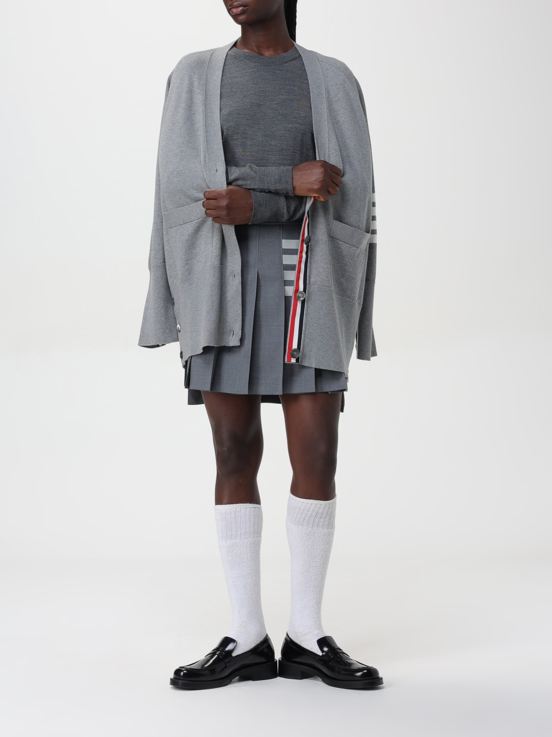 THOM BROWNE FALDA: Falda mujer Thom Browne, Gris - Img 2