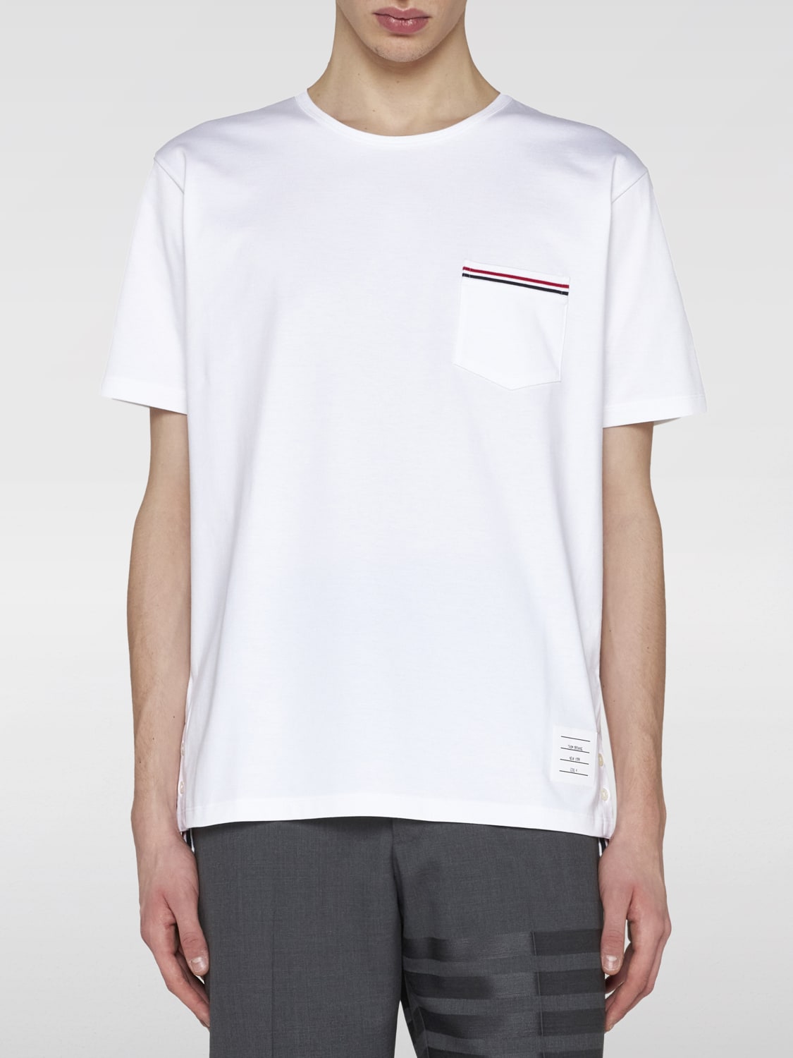 THOM BROWNE T-SHIRT: T-shirt herren Thom Browne, Weiß - Img 1