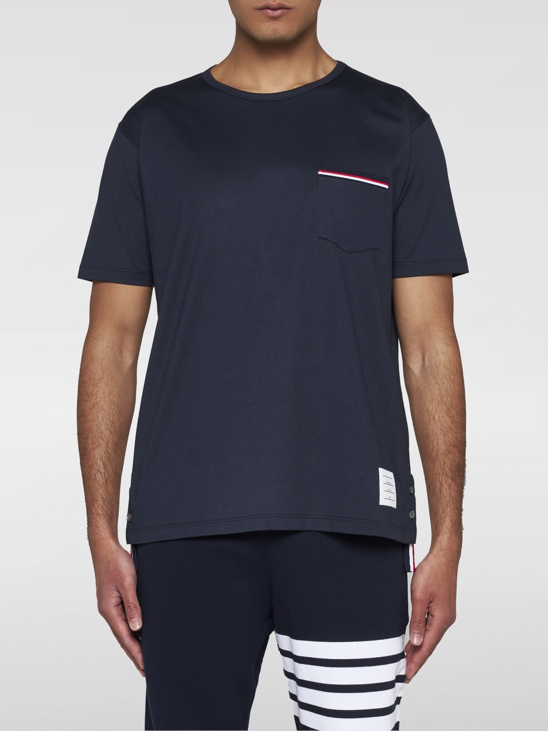 THOM BROWNE T-SHIRT: T-shirt herren Thom Browne, Blau - Img 1