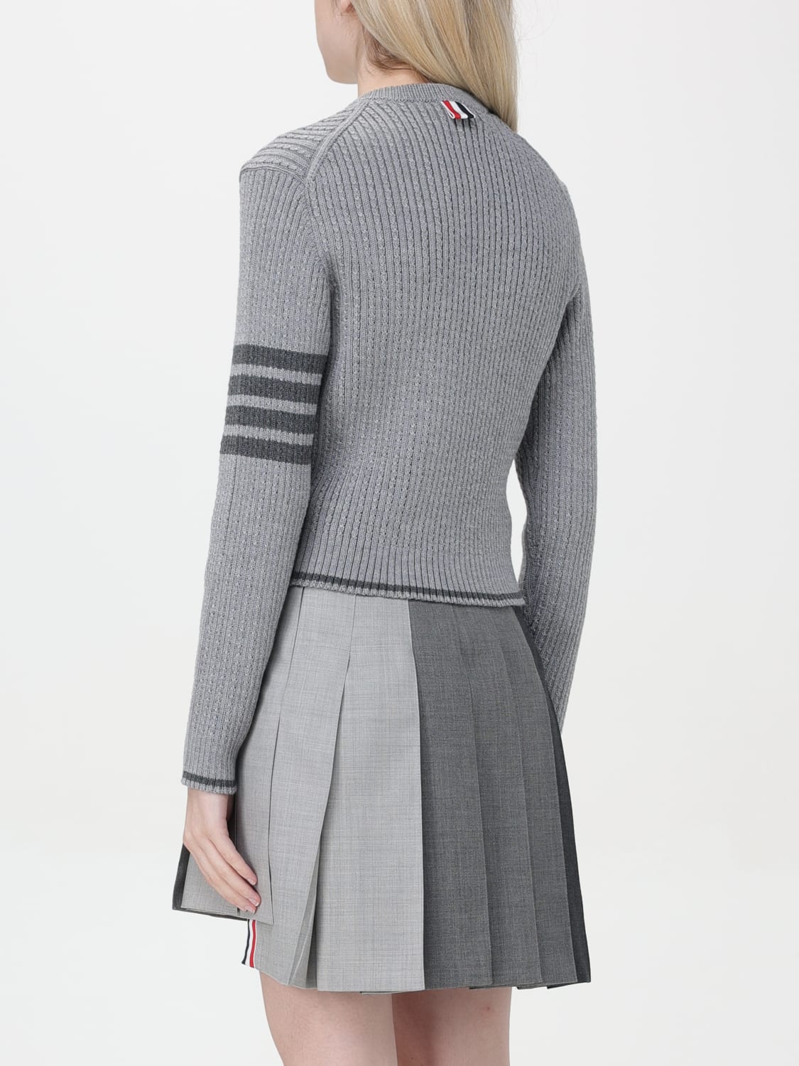 THOM BROWNE MAGLIA: Maglia 4-bar Thom Browne, Grigio - Img 3