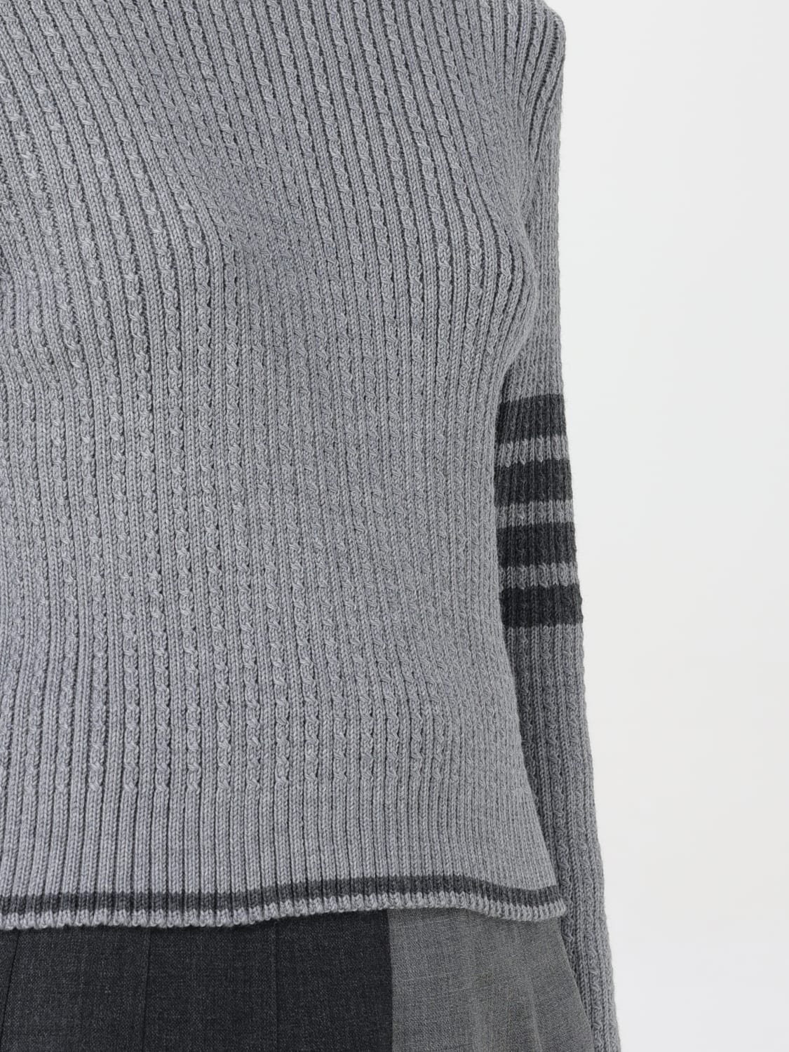 THOM BROWNE MAGLIA: Maglia 4-bar Thom Browne, Grigio - Img 5