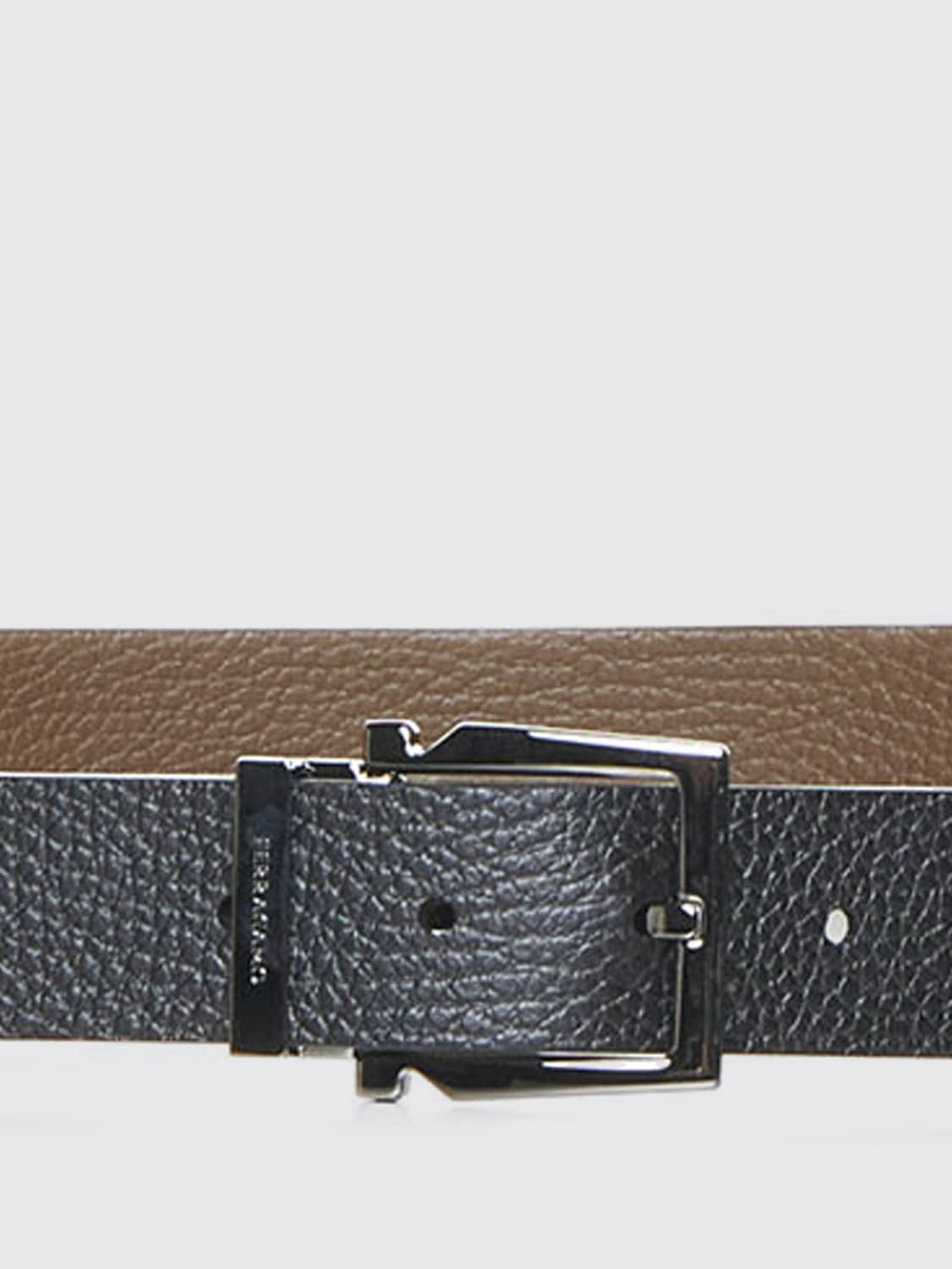 FERRAGAMO BELT: Belt men Ferragamo, Black - Img 3