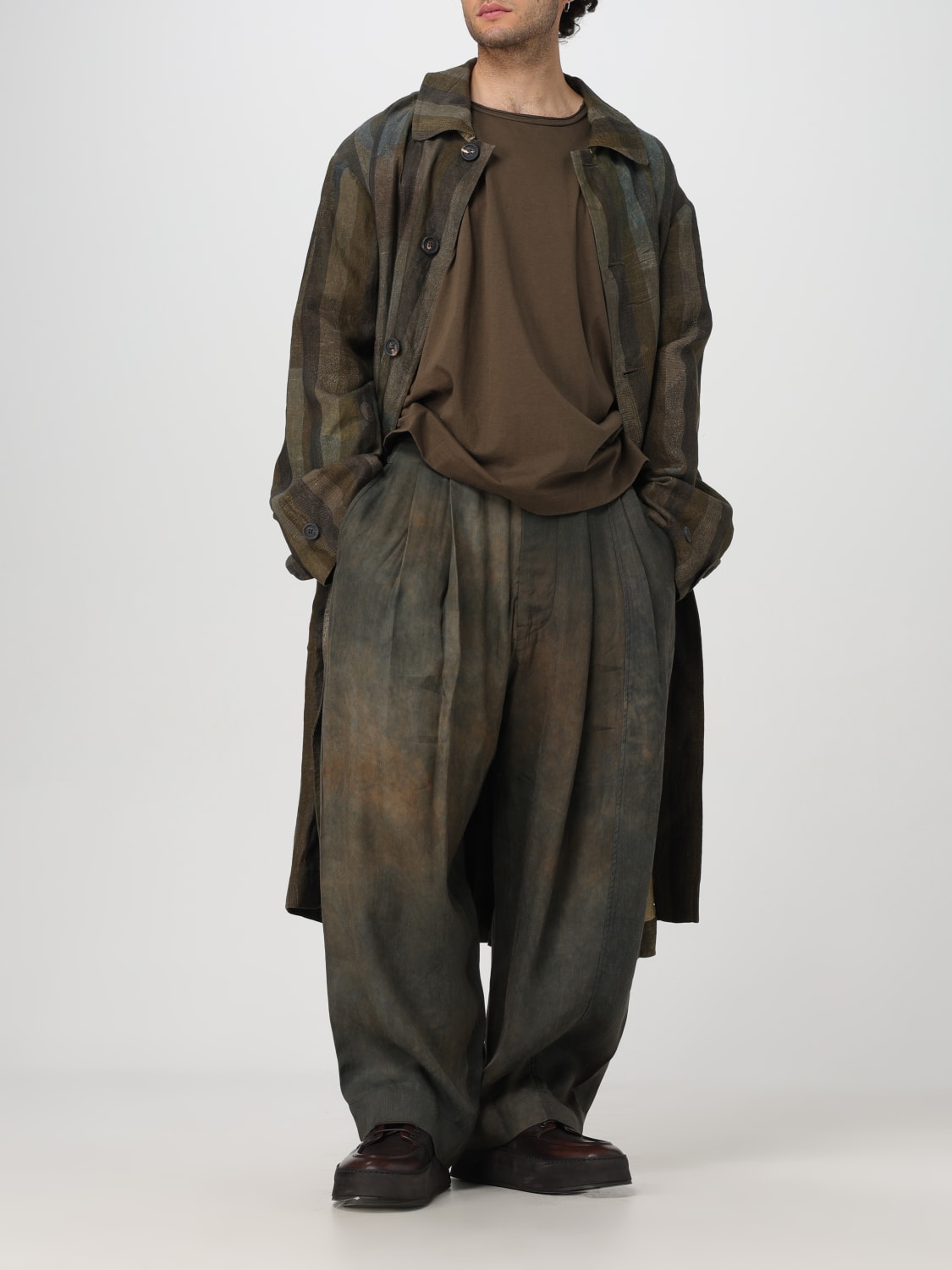 ZIGGY CHEN: Coat men - Brown | Ziggy Chen coat 0M2411101 ZIGGY CHEN: Coat men - Brown | Ziggy Chen coat 0M2411101