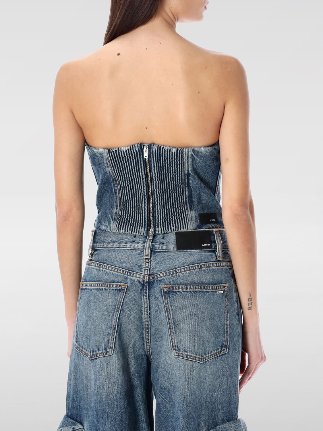 AMIRI TOP: Top woman Amiri, Indigo - Img 2