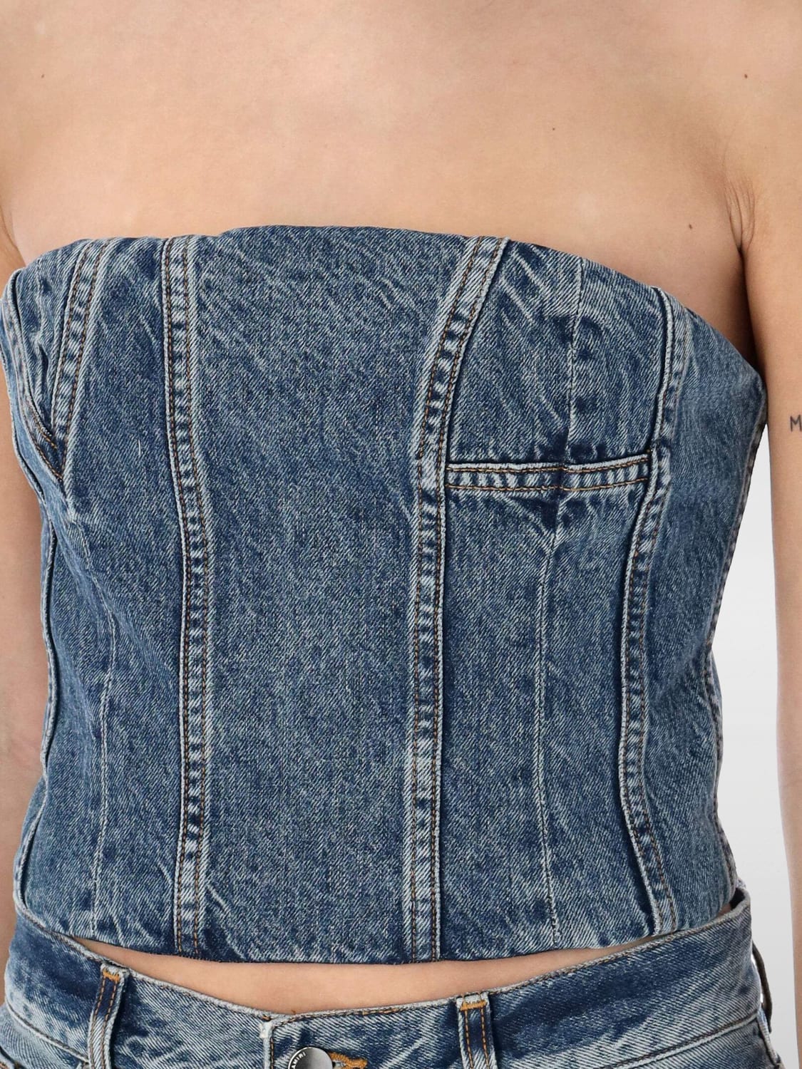 AMIRI TOP: Top woman Amiri, Indigo - Img 3