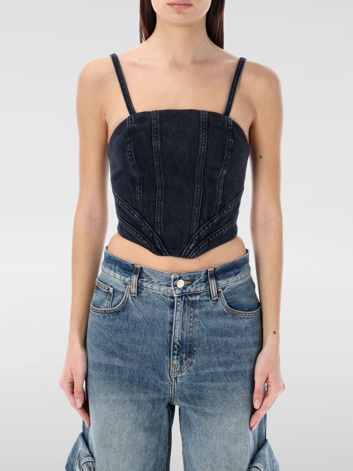 AMIRI TOP: Top mujer Amiri, Negro - Img 1