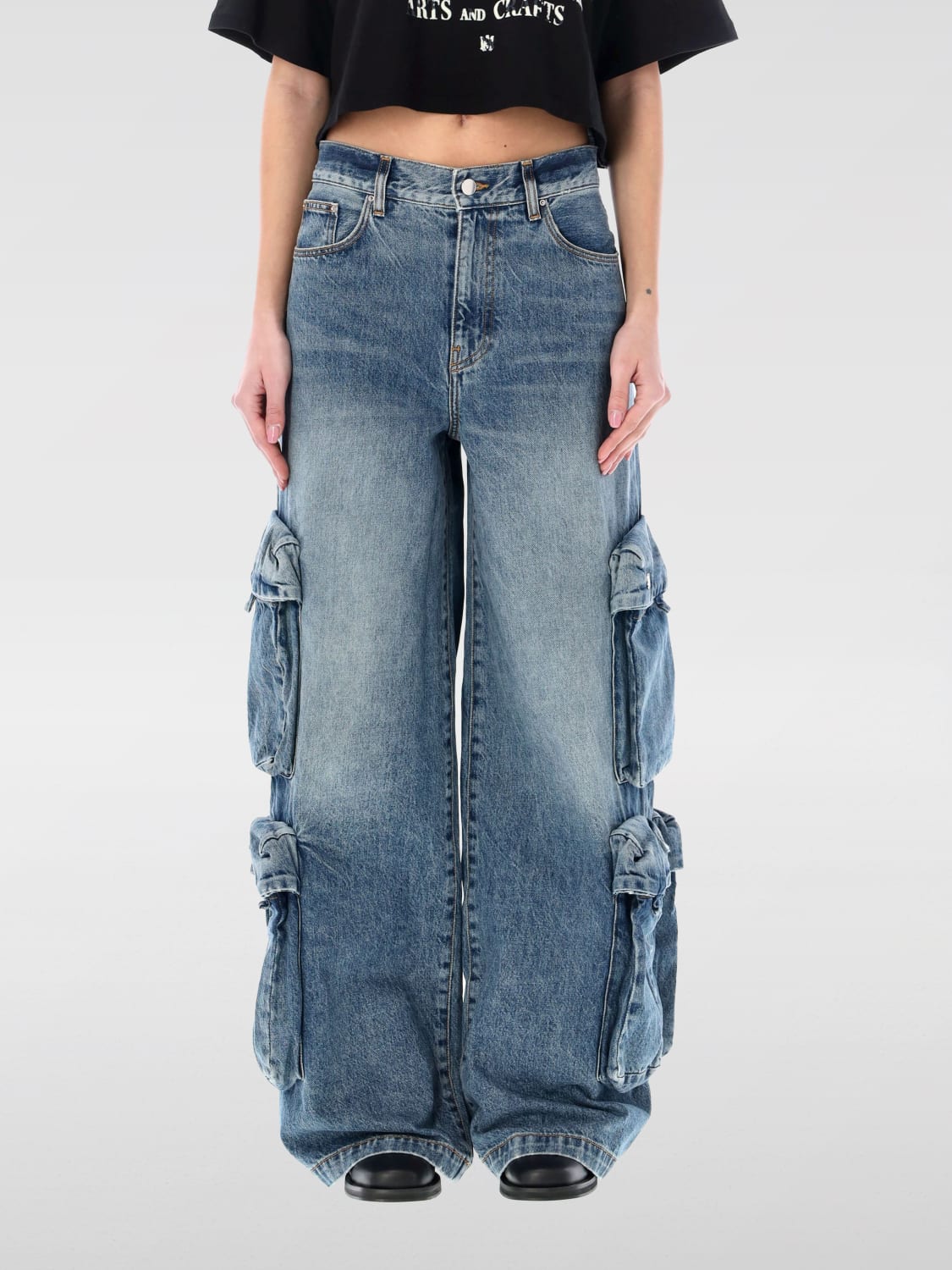 AMIRI JEANS: Jeans woman Amiri, Indigo - Img 1