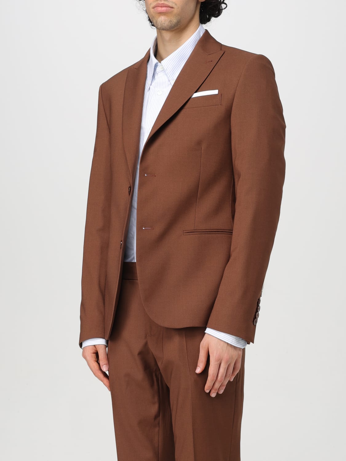 DANIELE ALESSANDRINI BLAZER: Veste homme Daniele Alessandrini, Tabac - Img 3