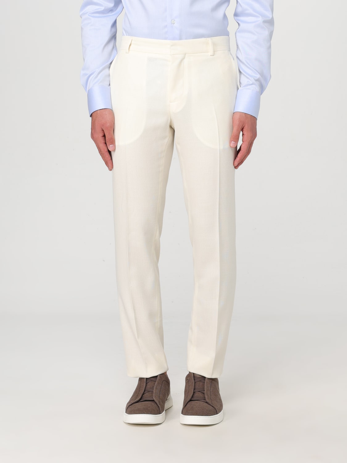 DANIELE ALESSANDRINI PANTS: Pants men Daniele Alessandrini, White - Img 1