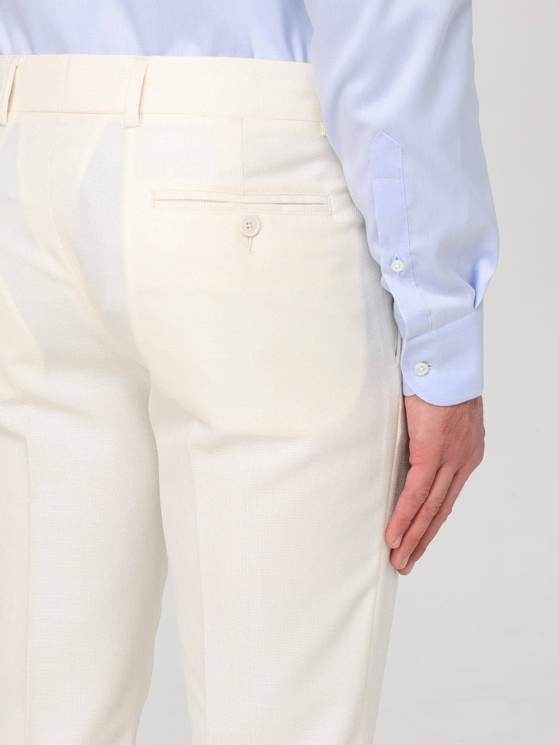 DANIELE ALESSANDRINI PANTS: Pants men Daniele Alessandrini, White - Img 3