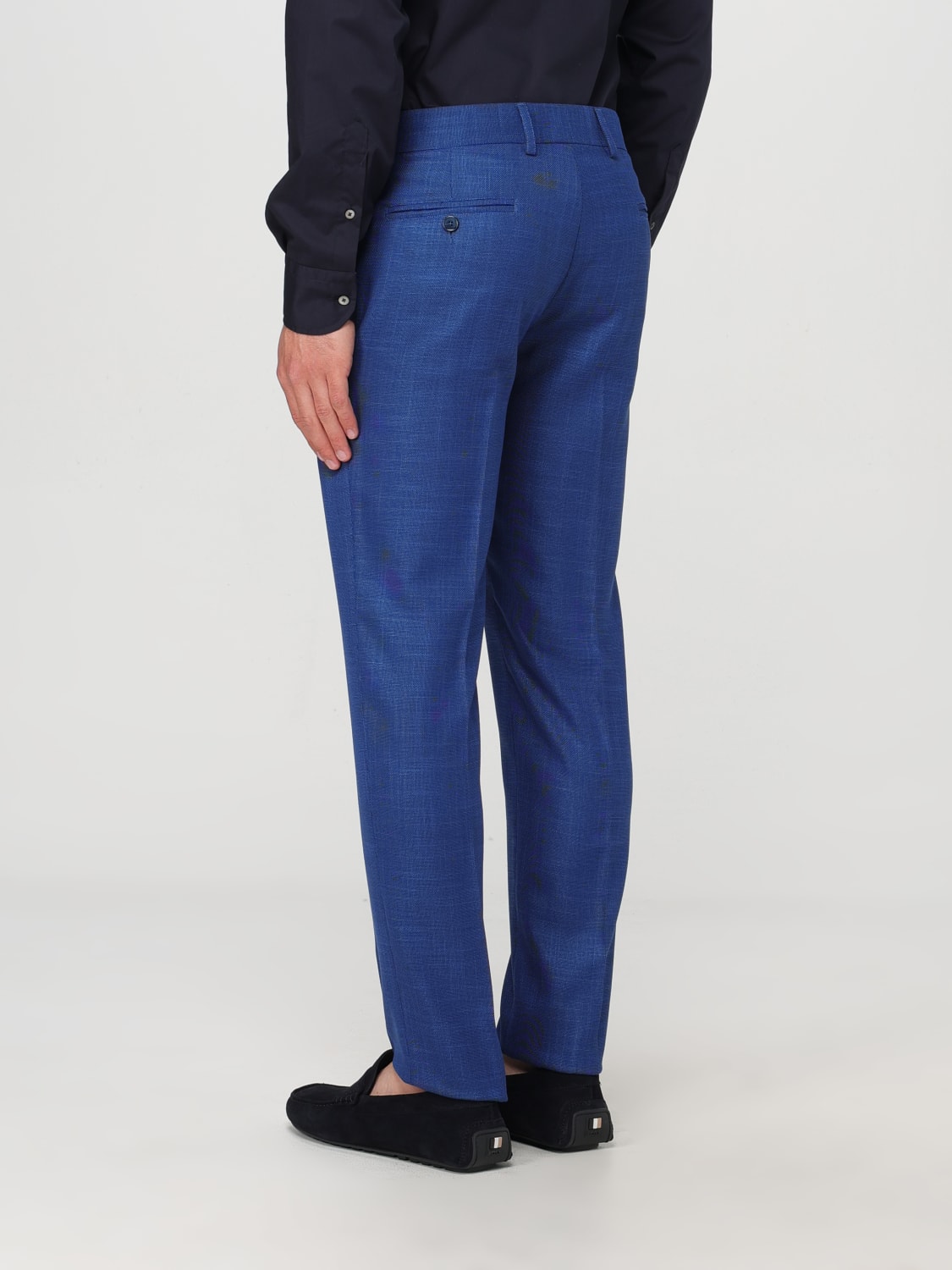 DANIELE ALESSANDRINI PANTS: Pants men Daniele Alessandrini, Royal Blue - Img 2