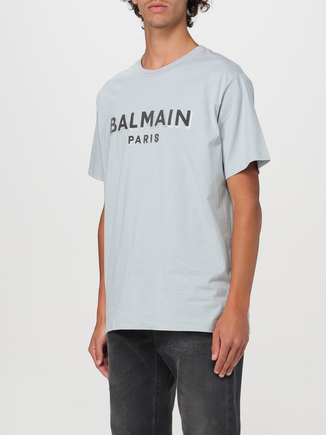 BALMAIN T-SHIRT: T-shirt men Balmain, Grey - Img 3