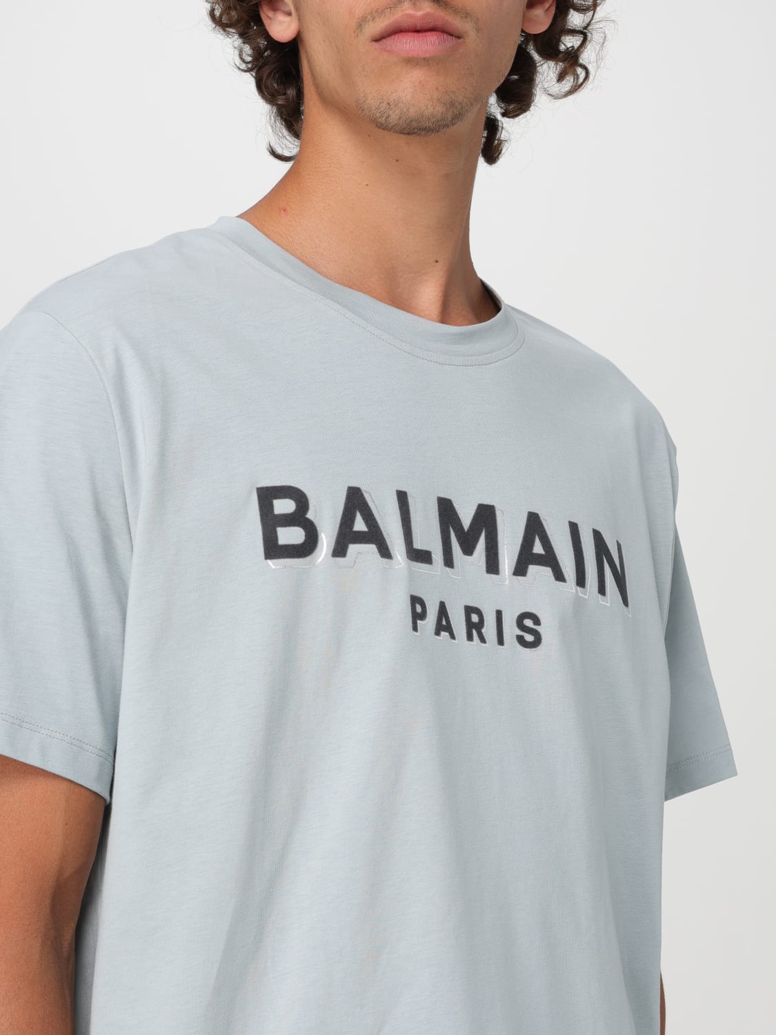 BALMAIN T-SHIRT: T-shirt men Balmain, Grey - Img 4