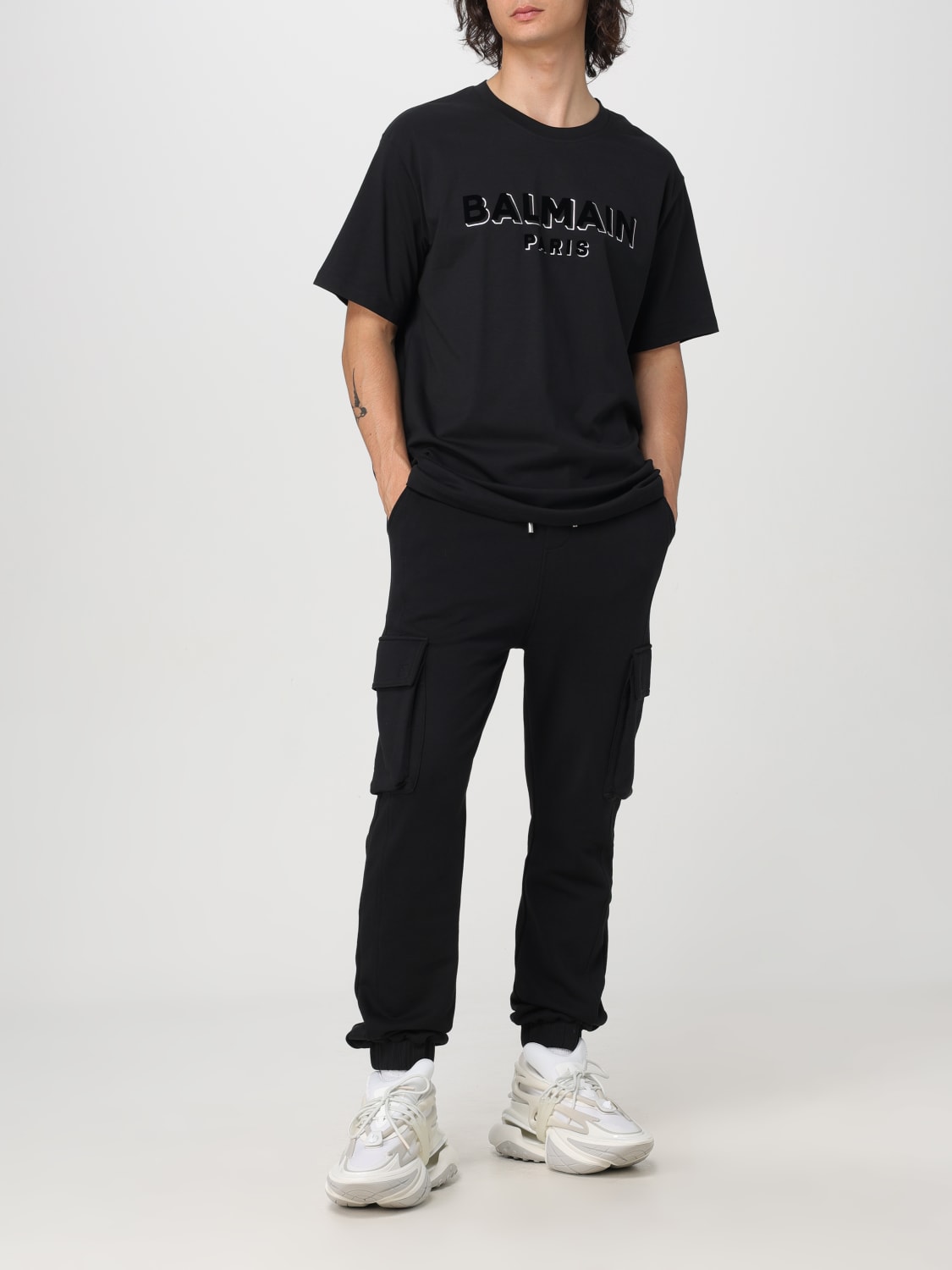 BALMAIN T-SHIRT: T-shirt men Balmain, Black 1 - Img 2